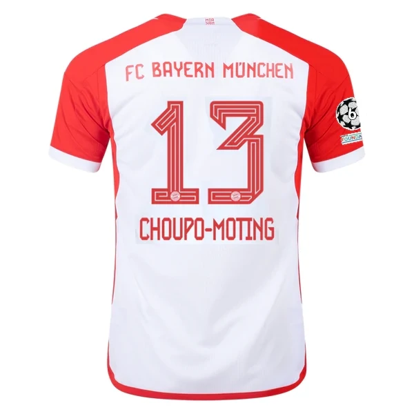 Bayern Munich Eric Maxim Choupo-Moting Home Jersey 2023/2024 With Champions League Patches