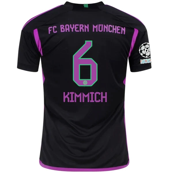 Bayern Munich Joshua Kimmich Away Jersey 2023/2024 With Champions League Patches