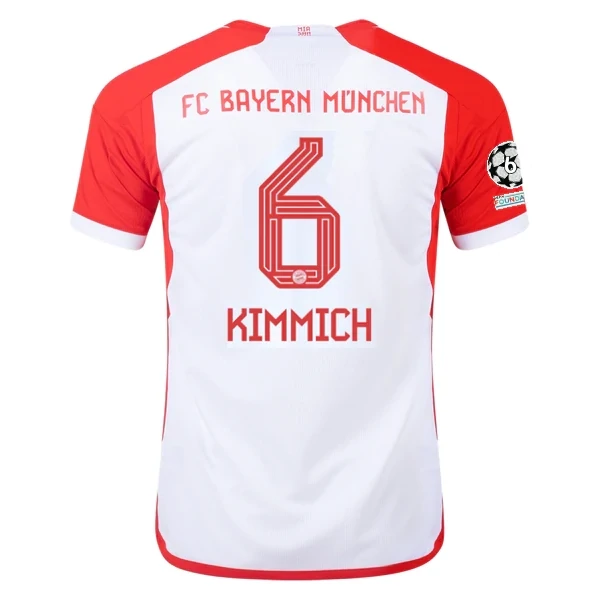 Bayern Munich Joshua Kimmich Home Jersey 2023/2024 With Champions League Patches