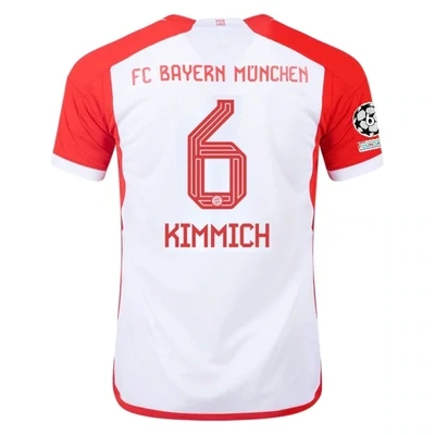 Bayern Munich Joshua Kimmich Home Jersey 2023/2024 With Champions League Patches