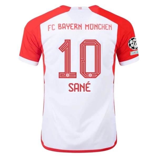 Bayern Munich Leroy Sané Home Jersey 2023/2024 With Champions League Patches