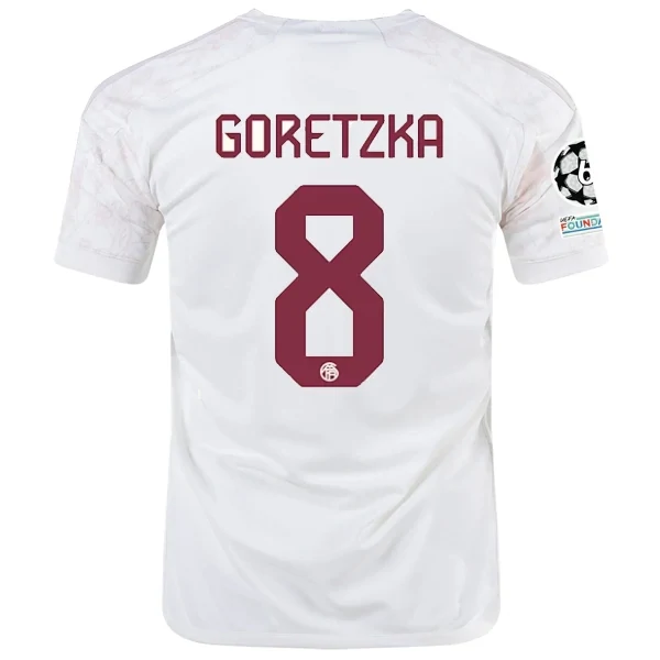 Bayern Munich Leon Goretzka Third Jersey 2023/2024 With Champions League Patches