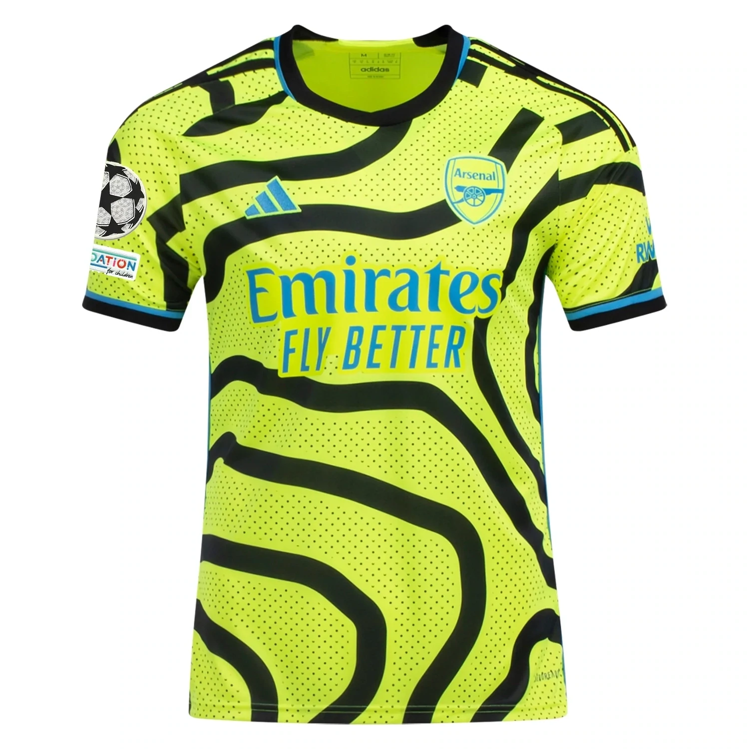 Arsenal Away Jersey 2023/2024 With Champions League Patches