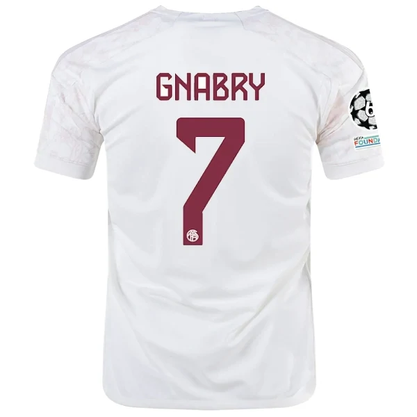 Bayern Munich Serge Gnabry Third Jersey 2023/2024 With Champions League Patches