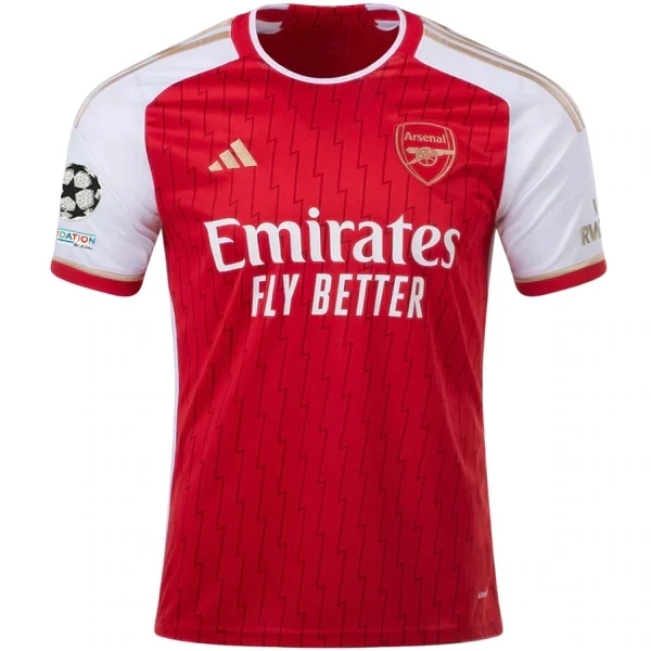 Arsenal Home Jersey 2023/2024 With Champions League Patches