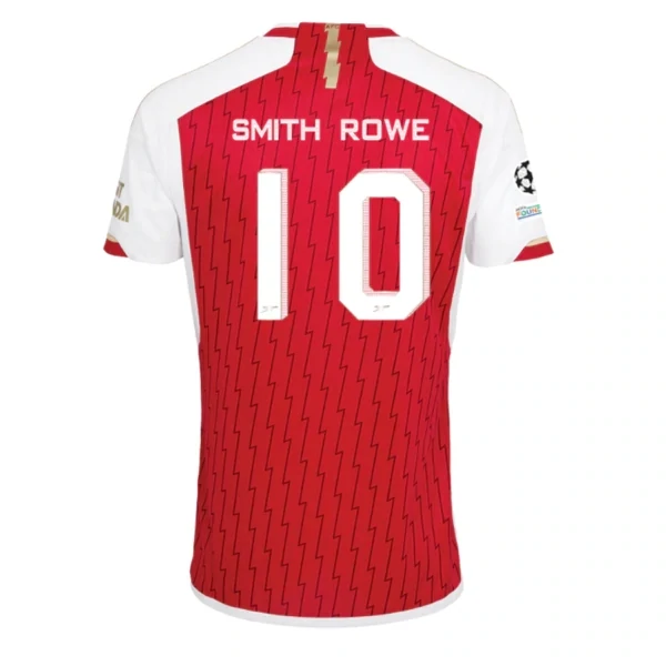 Arsenal Emile Smith Rowe Home Jersey 2023/2024 With Champions League Patches