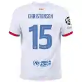 Barcelona Andreas Christensen Away Jersey 2023/2024 With Champions League Patches