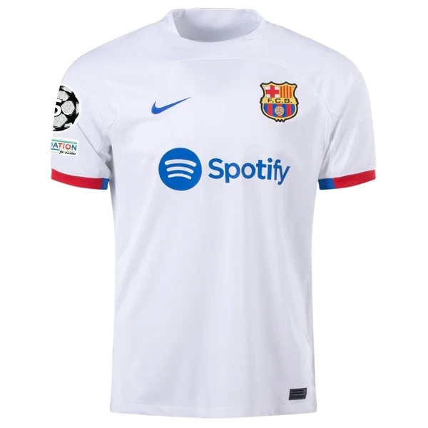 Barcelona Away Jersey 2023/2024 With Champions League Patches