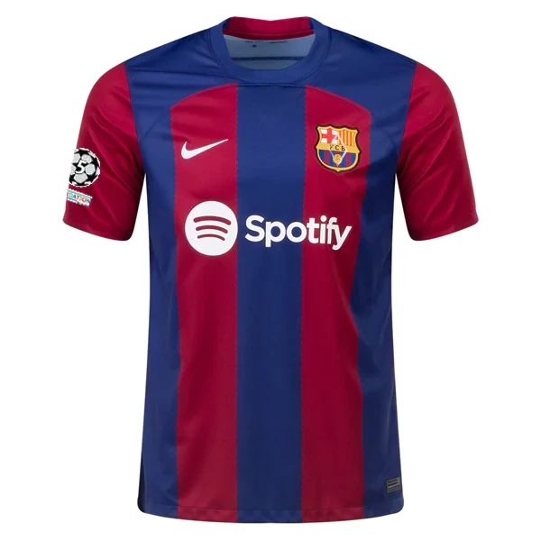 Barcelona Home Jersey 2023/2024 With Champions League Patches