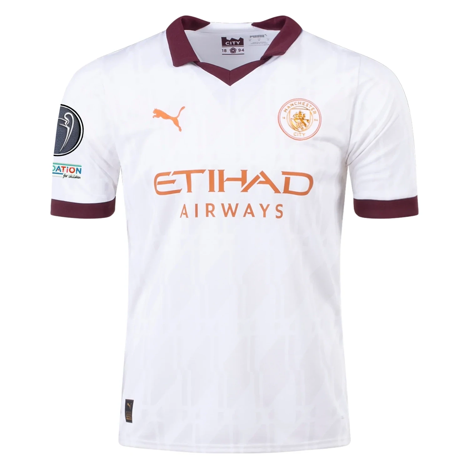 Manchester City Away Jersey 2023/2024 With Champions League Patches