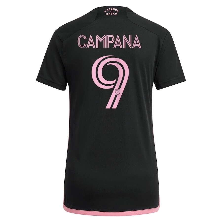 Inter Miami Leonardo Campana 9 Away Women's Black Jersey 2022/2023