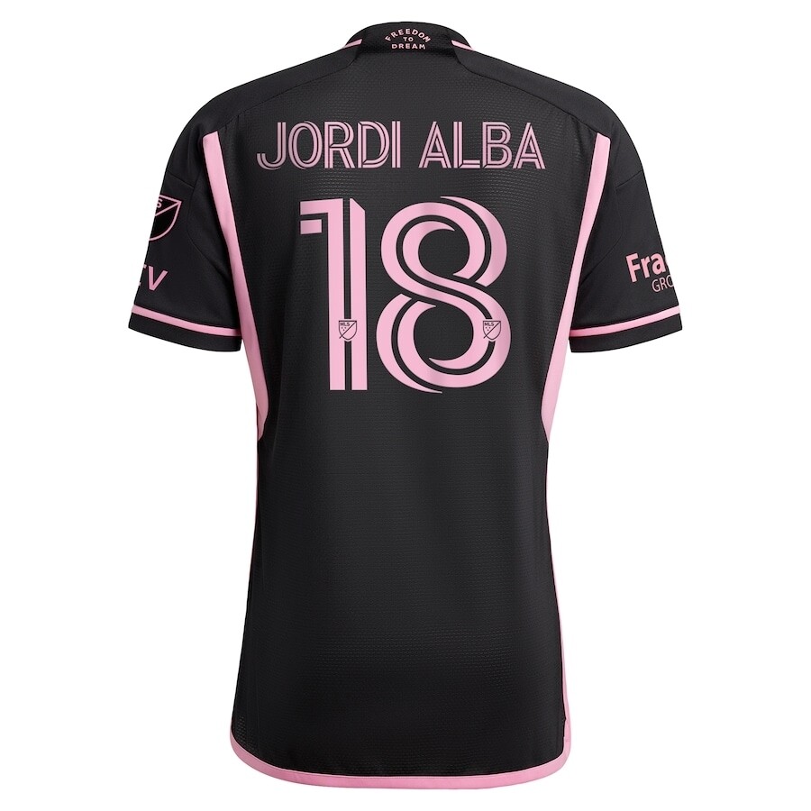 Inter Miami Jordi Alba 18 Away La Noche Black Jersey 2024/2025 (Player Version)