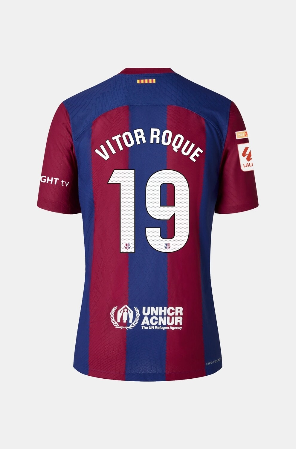Barcelona Home Vitor Roque 19 Jersey Shirt 2023-24