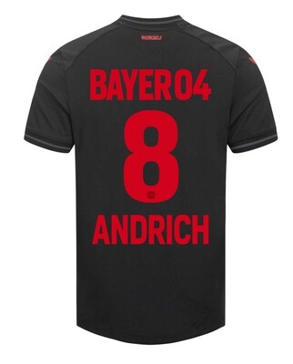 23-24 Bayer Leverkusen ROBERT ANDRICH 8 Home Soccer Jersey
