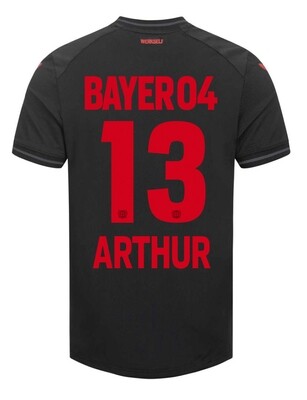 23-24 Bayer Leverkusen ARTHUR 13 Home Soccer Jersey