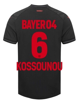 23-24 Bayer Leverkusen ODILON KOSSOUNOU 6 Home Soccer Jersey