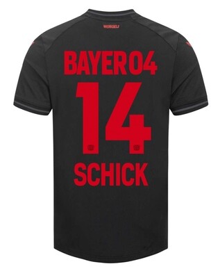 23-24 Bayer Leverkusen PATRIK SCHICK 14 Home Soccer Jersey