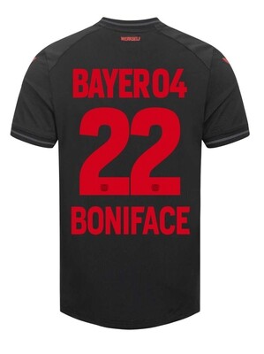 23-24 Bayer Leverkusen VICTOR BONIFACE 22 Home Soccer Jersey
