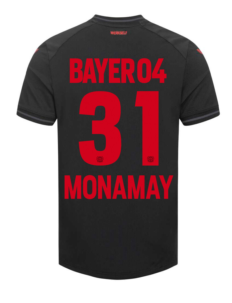 23-24 Bayer Leverkusen MADI MONAMAY 31 Home Soccer Jersey
