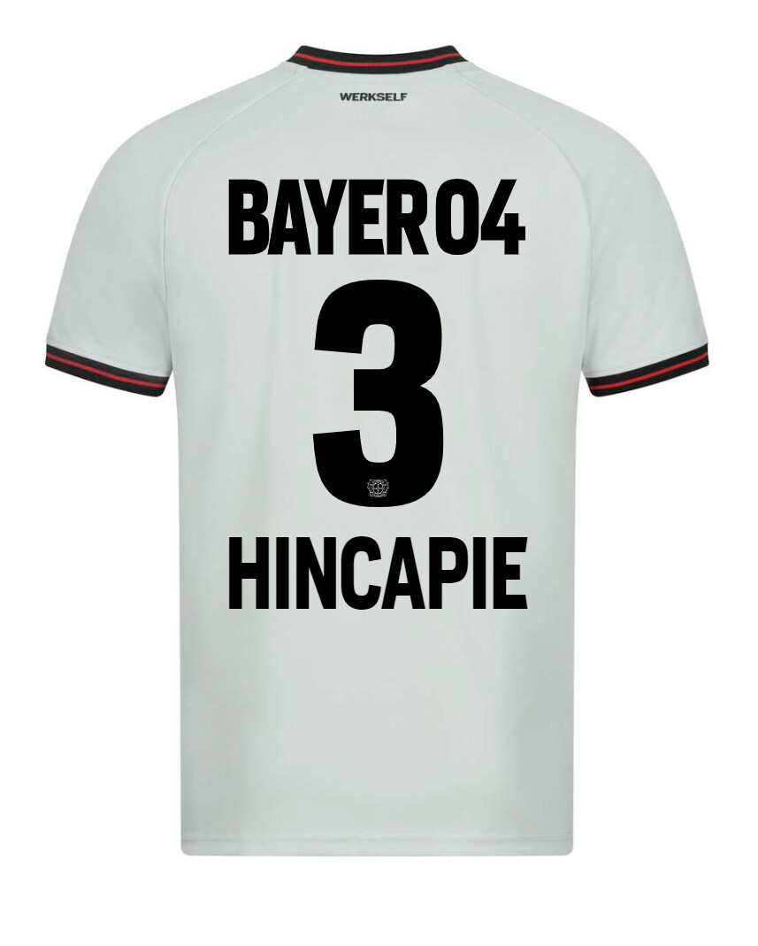 23-24 Bayer Leverkusen PIERO HINCAPIE 3 Away Soccer Jersey