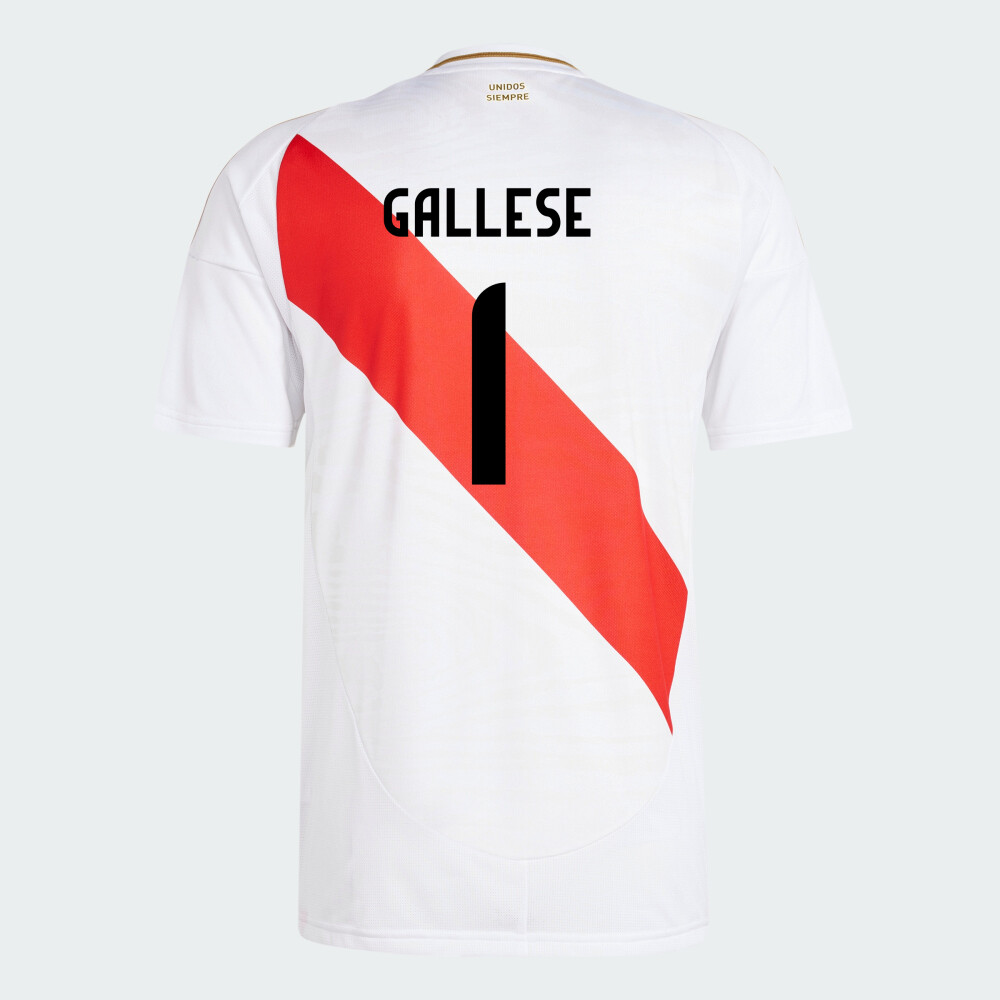 Peru Copa America Home Pedro Gallese #1 Jersey Shirt 2024