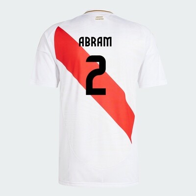 Peru Copa America Home Luis Abram #2 Jersey Shirt 2024