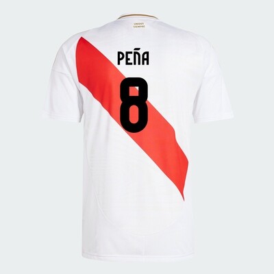 Peru Copa America Home Sergio Peña #8 Jersey Shirt 2024
