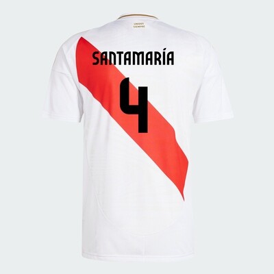 Peru Copa America Home Anderson Santamaría #4 Jersey Shirt 2024