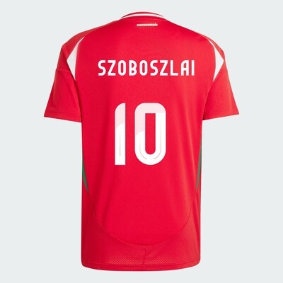 Hungary Home Euro's Dominik Szoboszlai #10 Jersey 2024