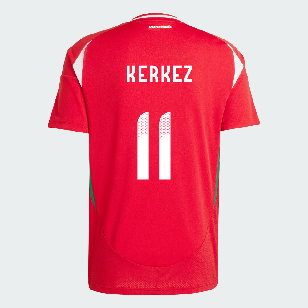 Hungary Home Euro&#39;s Milos Kerkez #11 Jersey 2024
