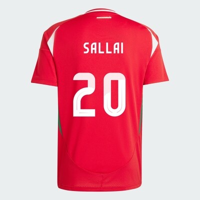 Hungary Home Euro's Roland Sallai #20 Jersey 2024