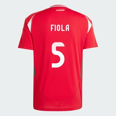 Hungary Home Euro's Attila Fiola #5 Jersey 2024