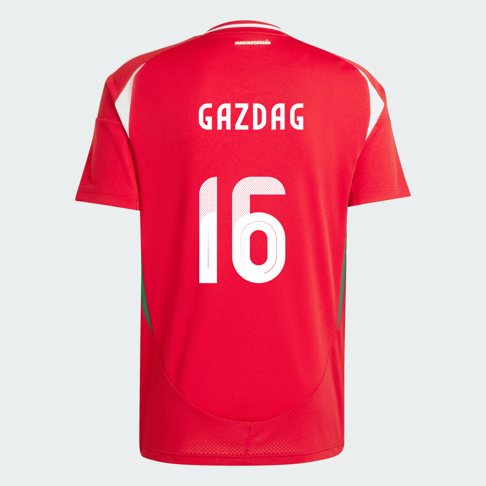 Hungary Home Euro&#39;s Dániel Gazdag #16 Jersey 2024