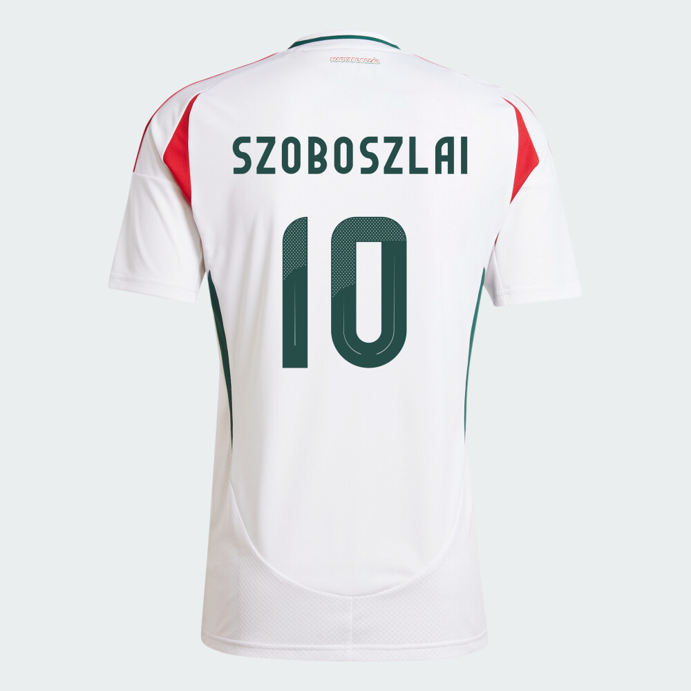 Hungary Away Euro&#39;s Dominik Szoboszlai #10 Jersey 2024