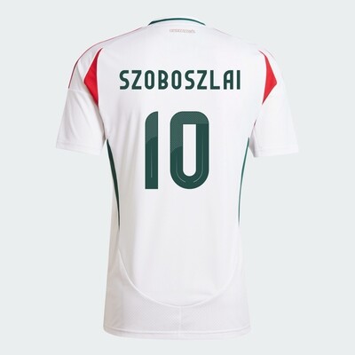 Hungary Away Euro's Dominik Szoboszlai #10 Jersey 2024