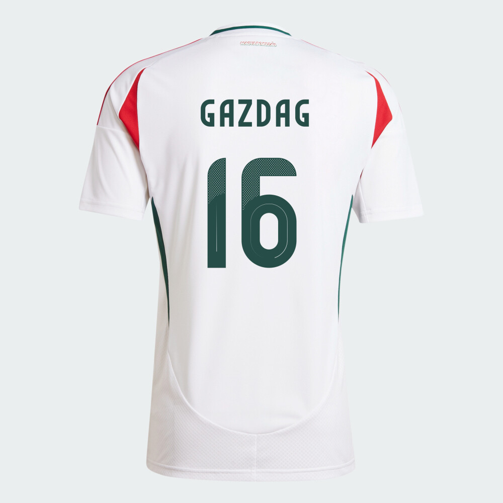 Hungary Away Euro&#39;s Dániel Gazdag #16 Jersey 2024