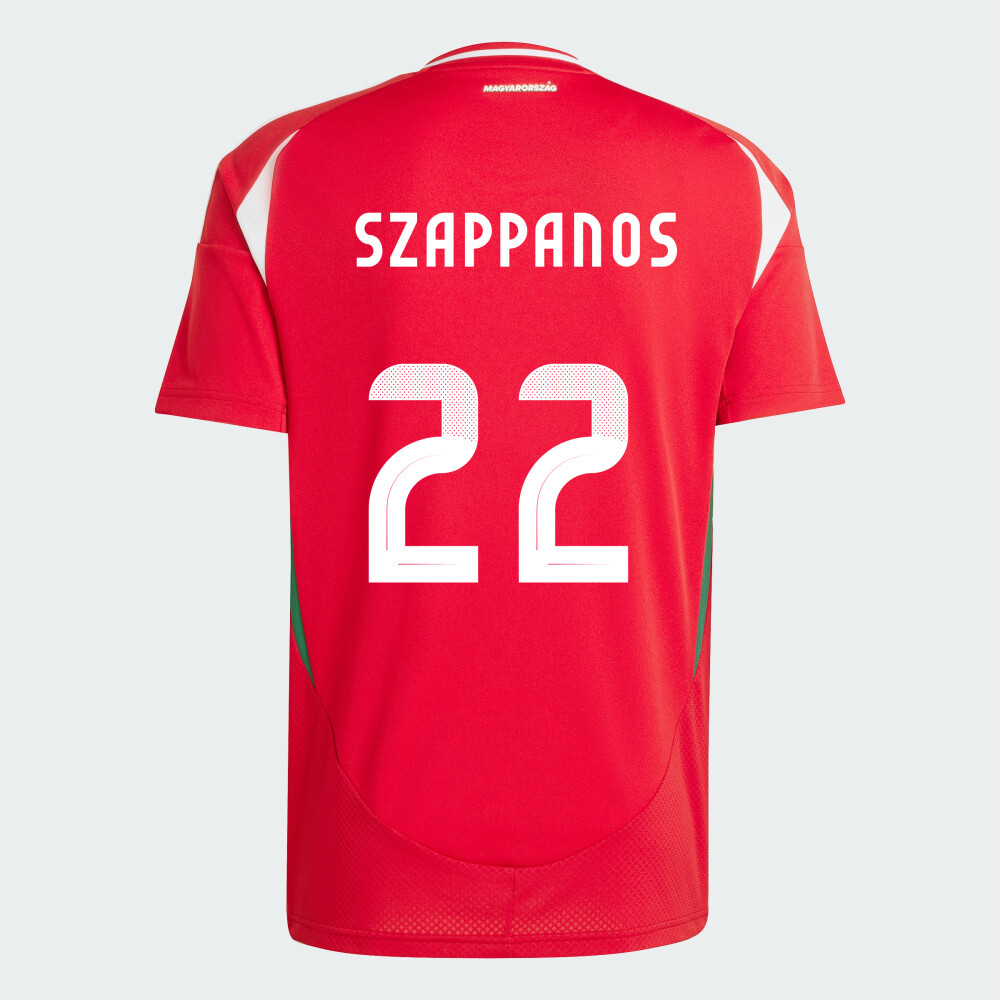 Hungary Home Euro&#39;s Péter Szappanos #17 Jersey 2024
