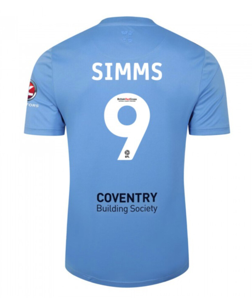 23-24 Coventry City 9 SIMMS Home Jersey
