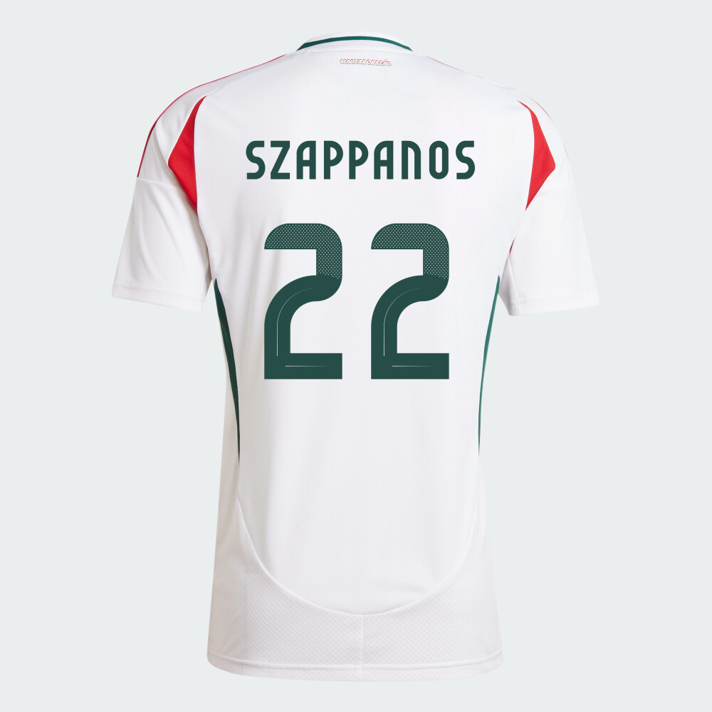 Hungary Away Euro&#39;s Péter Szappanos #17 Jersey 2024