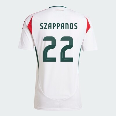 Hungary Away Euro's Péter Szappanos #17 Jersey 2024