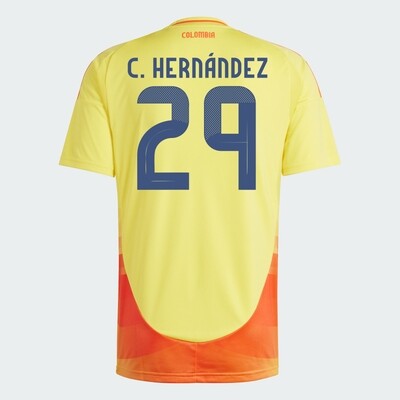 2024 Colombia C. HERNÁNDEZ 29 Home Jersey (Player Version)