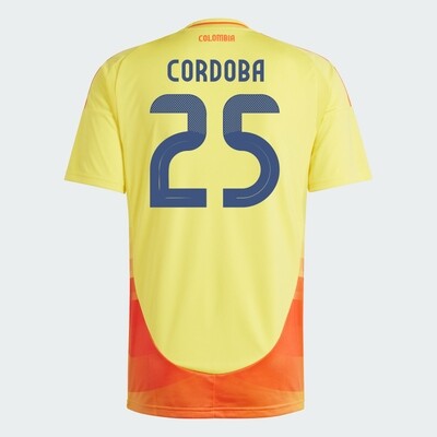 2024 Colombia CORDOBA 25 Home Jersey (Player Version)