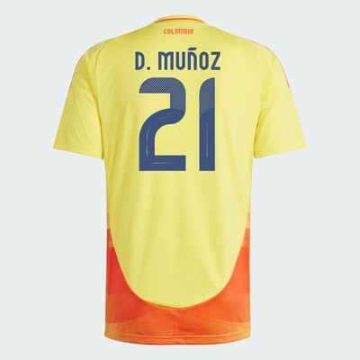 2024 Colombia D. MUÑOZ 21 Home Jersey (Player Version)