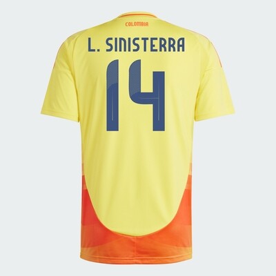 2024 Colombia L. SINISTERRA 14 Home Jersey (Player Version)