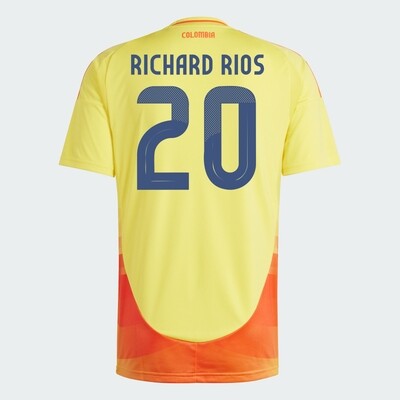 2024 Colombia RICHARD RIOS 20 Home Jersey (Player Version)