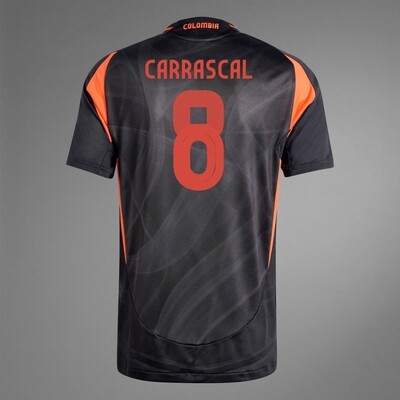 2024 Colombia CARRASCAL 8 Away Jersey (Player Version)