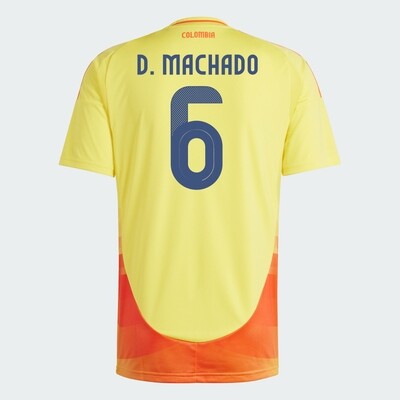 2024 Colombia D. MACHADO 6 Home Jersey (Player Version)