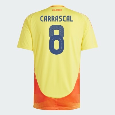 2024 Colombia CARRASCAL 8 Home Jersey (Player Version)