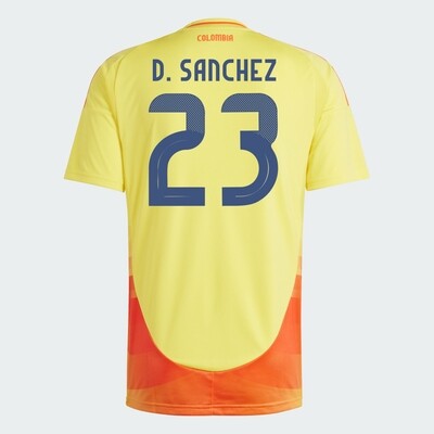 2024 Colombia D. SANCHEZ 23 Home Jersey (Player Version)