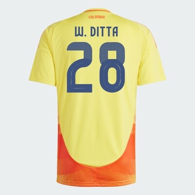 2024 Colombia W. DITTA 28 Home Jersey (Player Version)